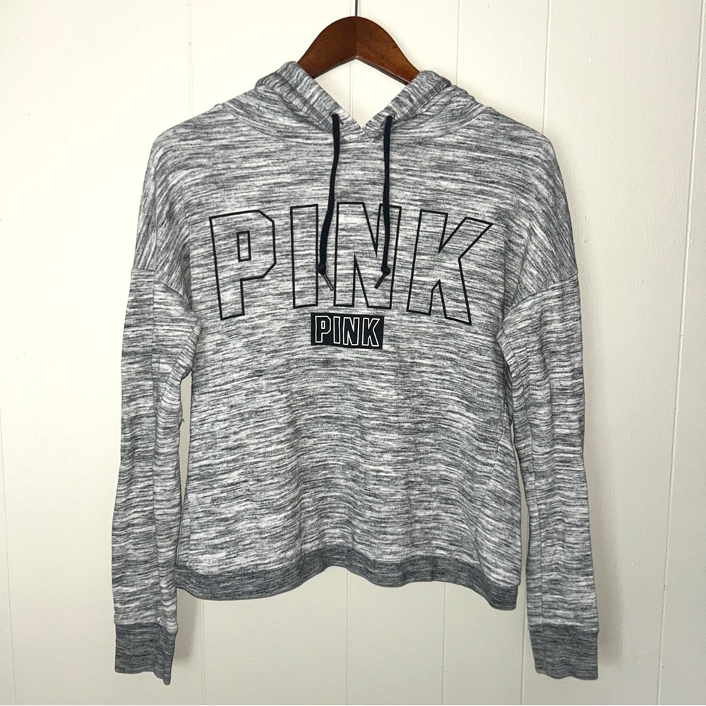 PINK Victoria's Secret Gray Women's Crossover‎ Hoodie